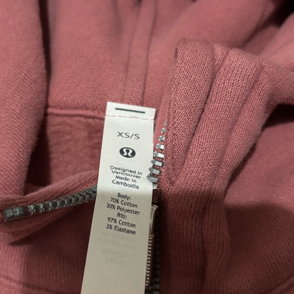 🌹💕Lululemon Scuba Oversized Half-Zip Hoodie Brier Rose - Picture 3 of 5